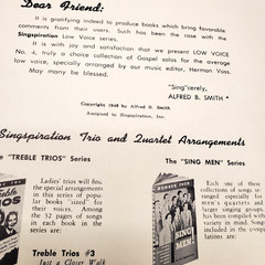Lot of 3 Vintage SINGSPIRATION High and Low Voice Books 1940s 1960s Sheet Music