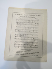 1914 Political WWI Irving Berlin sheet Music Devil Stay Down here where belong