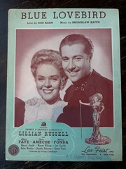 Alice Faye Vintage Sheet Music Lot Lillian Russell In Old Chicago & More