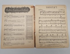 Should I 1952 Sheet Music From Singin&rsquo; In The Rain 6 Pages Movie Poster *Damaged