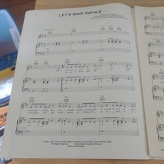 Let&rsquo;s Wait Awhile – Janet Jackson – 1987 USA Sheet Music