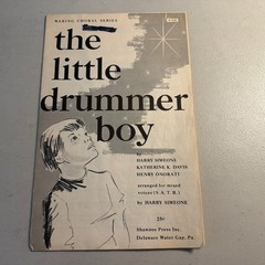 Vintage The Little Drummer Boy By Harry Simeone Music Sheet Mixed Voices S.A.T.B