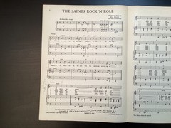 1956 Bill Haley Comet Sheet Music Saints Rock N&rsquo; Roll, See you Later Alligator