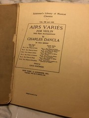 CH. Dancla 6 Airs Varies 1st Series for Violin with Piano Accompaniment Vol. 785