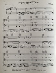 It Was Always You (APPLAUSE) 1970 Broadway Sheet Music CUT SONG, Strouse & Adams
