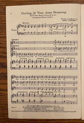 Darling, Je Vous Aime Beaucoup Chappell&rsquo;s Vocal Library 3 Female Voices 1955