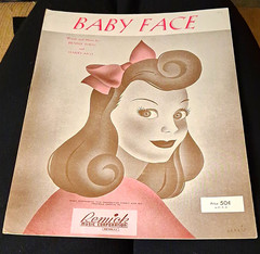 Remick Music Corporation Baby Face Sheet Music Piano Easy Listening Solo INT
