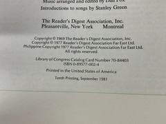 Family Song Book – Reader&rsquo;s Digest – 1977 Hard Cover Spiral Bound Sheet Music