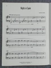 Nights In Spain Intermediate Piano Solo by Catherine Rollins (Alfred 1990)