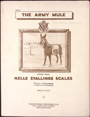 The Army Mule 1944 Sheet Music Piano Solo Nellie Stallings Scales