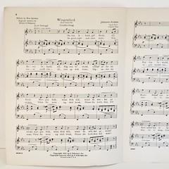 Vintage 1937 Wiegenlied German & English Piano Sheet Music Johannes Brahms