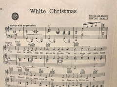 White Christmas Sheet Music 1942 Piano Lyrics Chords Irving Berlin First Edition