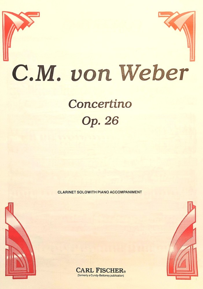 Concertino Op. 26 by C.M. Weber for Bb Clarinet with Piano Accompaniment
