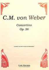 Concertino Op. 26 by C.M. Weber for Bb Clarinet with Piano Accompaniment