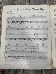 In An Eighteenth Century Drawing Room Sheet Music Scott P/V/G 1939