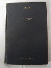 Giuseppe Verdi 1895 Presents Requiem Song book/Sheet Music G Schirmer Publishing