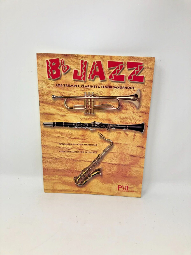 Bb Jazz Trumpet Clarinet Tenor Sax Lead Sheet Music Lyrics 41 Classics Book