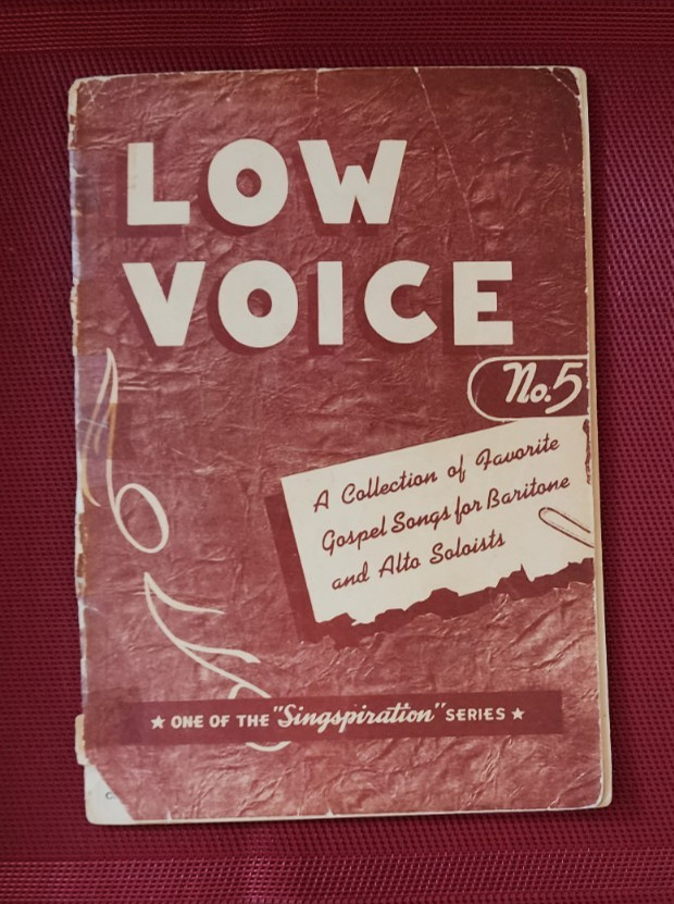 1951 Singspiration LOW VOICE #5 Five Gospel Music Songbook Baritone & Alto Solos