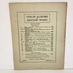 1901 Krogmann 12 Zephyrs From Melodyland Violin & Piano Sheet Music Songbook