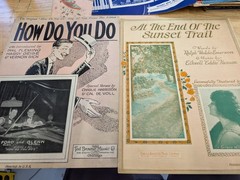 Lot of 10 antique vintage sheet music folios – different songs 1920s-1950s Lot 4