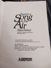 Christmas Choir Contata « There&rsquo;s A Song In The Air » 17 Books Musical W/Narration