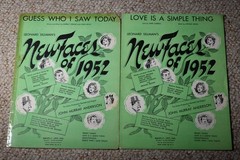« Guess Who I Saw Today » & « Love Is a Simple Thing » New Faces of 1952 Sheet Music
