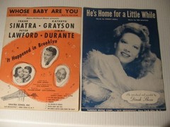 Vintage lot of 11 Sheet Music 1940&rsquo;s – 1950&rsquo;s
