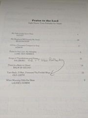 Praise To The Lord Songbook Hal Hopson – Eight Hymn Tune Preludes For Organ 1988