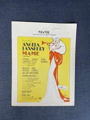 MAME Sheet Music Broadway Theatre Musical Show Poster – Angela Lansbury 1966 