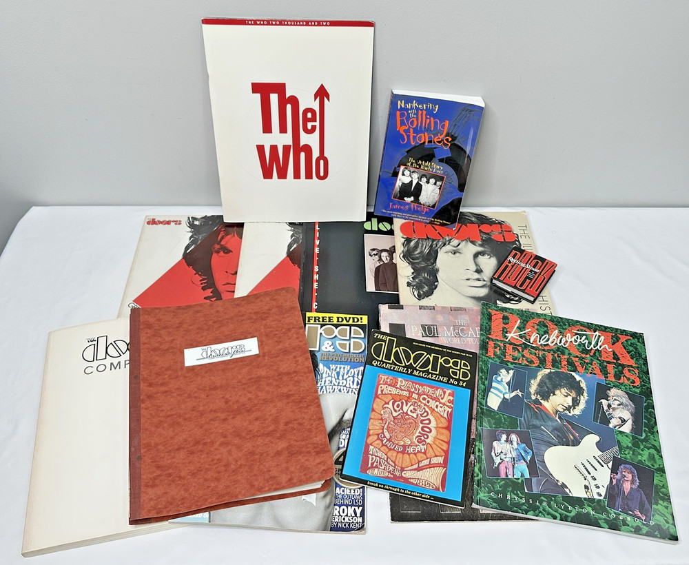 Lot of 13 Vtg Rock n Roll Sheet Music Song Books Paul McCartney, Doors, The Who