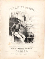 Yes the Die is Cast & Rest Troubled Heart, The Lay of Pestal, 1850&rsquo;s Sheet Music