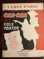 “I Love Paris Can-Can” By Cole Porter Vintage 1953 Sheet Music