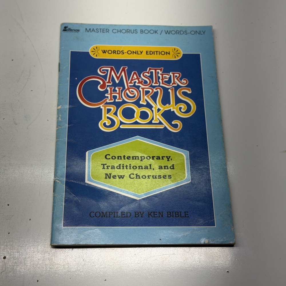 Master Chorus Book Words-Only Edition Lillenas Publishing Ken Bible Vintage