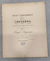 Luigi Legnani Op 16 Gran Variazione Guitar Study Sheet Music Classical Italian