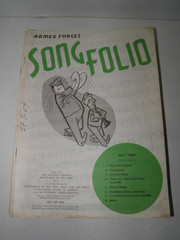 Vintage Armed Forces Song Folio Sheet Music 1959 Lot of 25 GUC