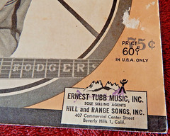 Ernest Tubb Folio of Recorded Hits #2 1950 Sheet Music Song Book Piano Voice etc