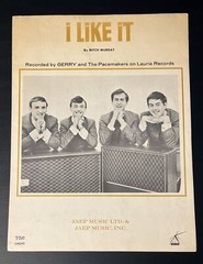 Vintage Sheet Music “I Like It” By Mitch Murray- GERRY And The Pacemakers-1964