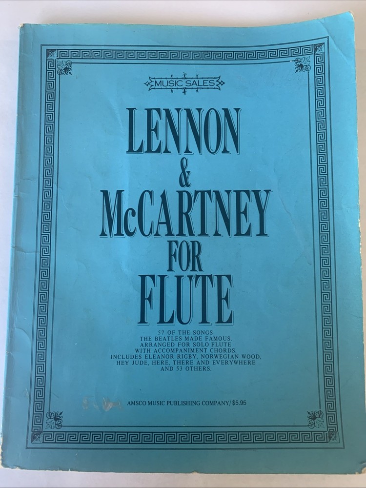 57 By John Lennon & Paul McCartney Sheet Music Book Beatles 1976 Flute