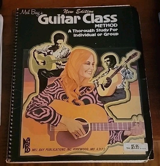 Mel Bays Guitar Class Method Book 1976 144 Pages. Great Condition