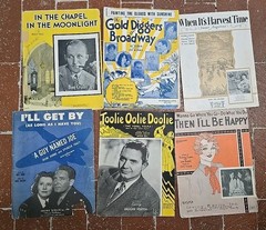 Premium Lot of 50 Vintage Sheet Music Piano/ Vocal 1930s 1940s Showtunes