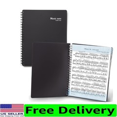 Durable 80-Page Music Folder with Detachable Name Tag – Perfect for Performers