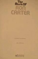 Music Of Ron Carter – Vintage 1970s Sheet Music Charles Hansen