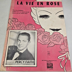 La Vie En Rose Sheet Music Piano Lyrics Chords Louiguy Mack David 1947