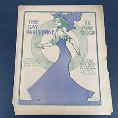 1908, Chicago Sunday Examiner The Gay Parisienne The Merry Widow Franz Lehar
