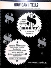 How Can I Tell Sheet Music Money Sam Pottle David Axlerod Ronny Graham 1963