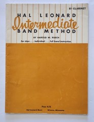 set Of 2! Vintage Hal Leonard Intermediate Band Method Bb Clarinet Books