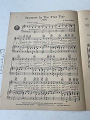 Sparrow In the Tree Top – Bob Merrill – Sheet Music 1951
