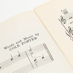 I Love Paris Can-Can Piano Voice Sheet Music Cole Porter 1953