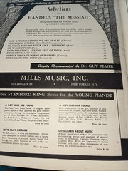 Mills Music Inc 1950 Christmas Music For Piano Solo Songbook June Weybright