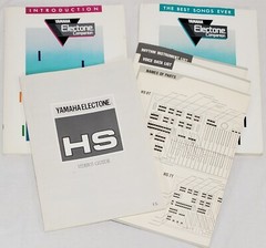 YAMAHA ELECTONE Organ Owner&rsquo;s Manual HS Series W/ Electone Companion Books